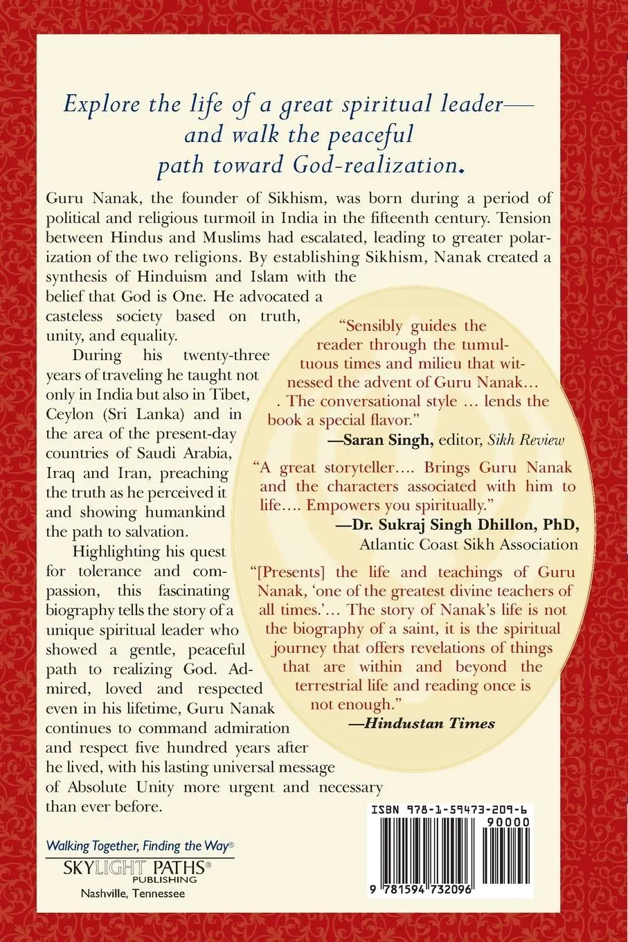 Rückseite: 9781594732096 | The First Sikh Spiritual Master | Harish Dhillon | Taschenbuch | 2006
