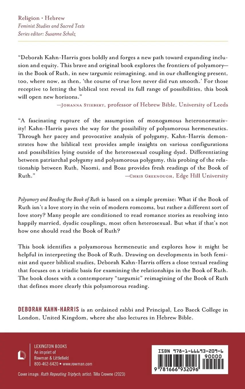 Rückseite: 9781666932096 | Polyamory and Reading the Book of Ruth | Deborah Kahn-Harris | Buch