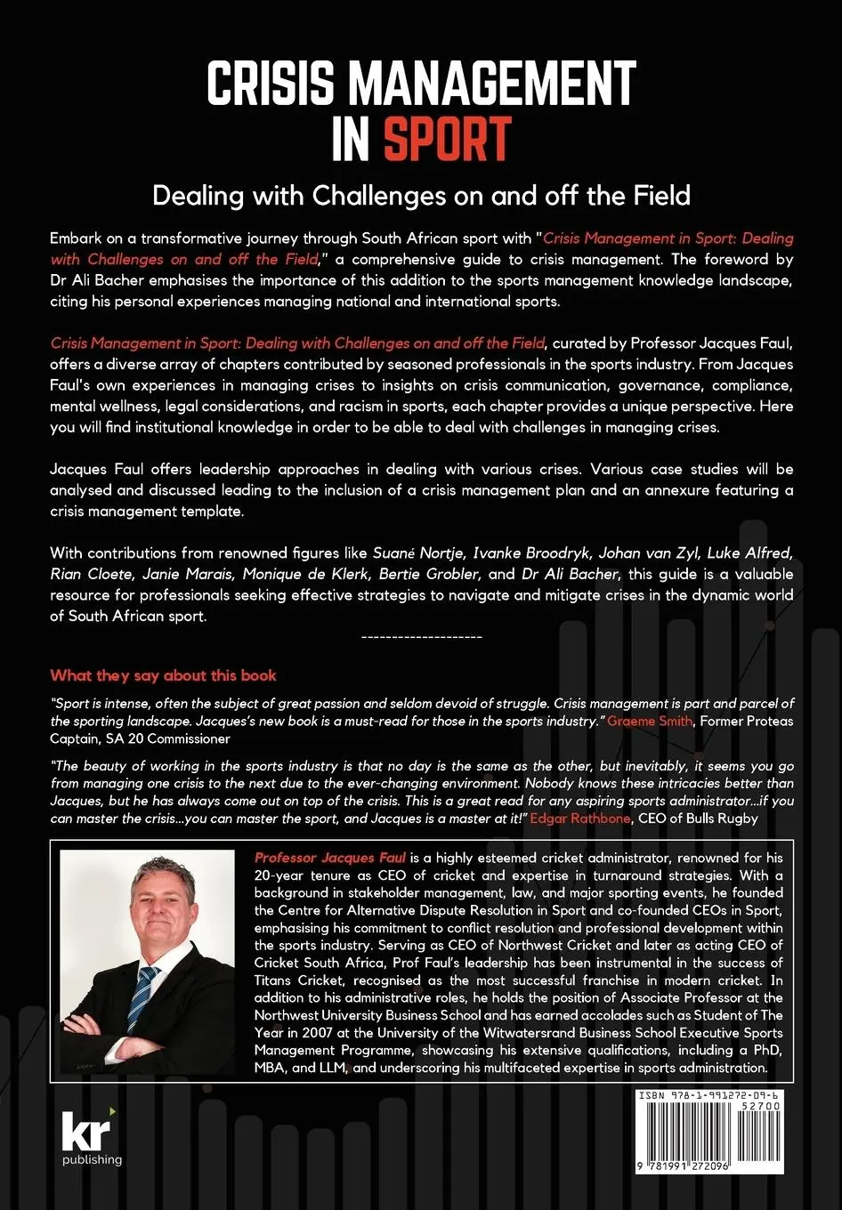 Rückseite: 9781991272096 | CRISIS MANAGEMENT IN SPORT | Jacques Faul | Taschenbuch | Englisch