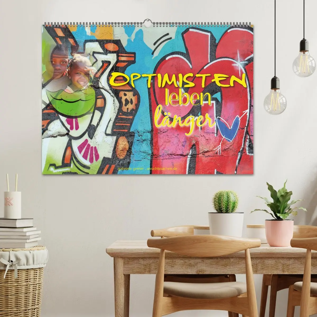 Bild: 9783457532096 | Optimisten leben länger (Wandkalender 2026 DIN A2 quer), CALVENDO...