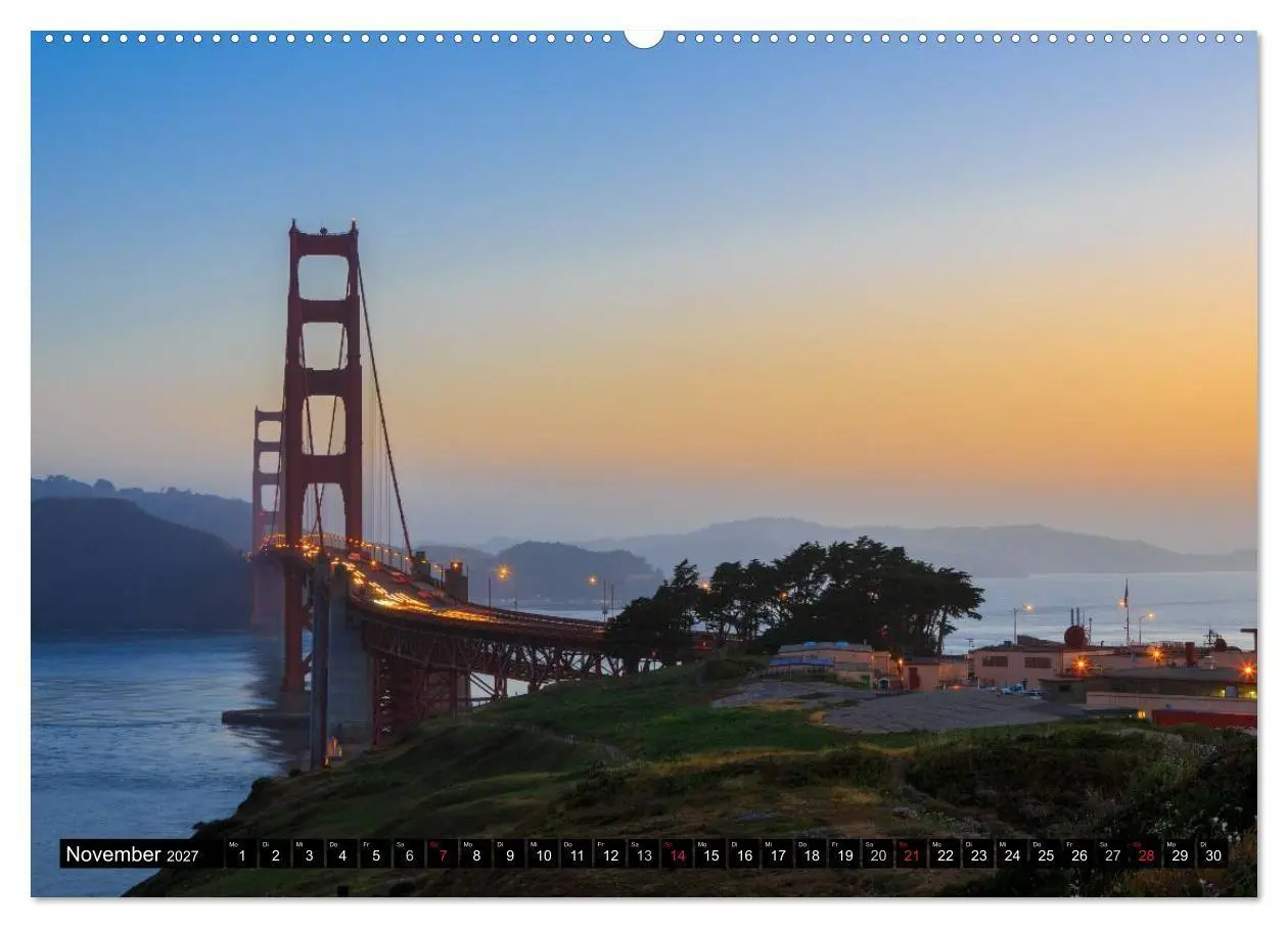 Bild: 9783594152096 | Golden Gate Bridge (Wandkalender 2027 DIN A2 quer), CALVENDO...