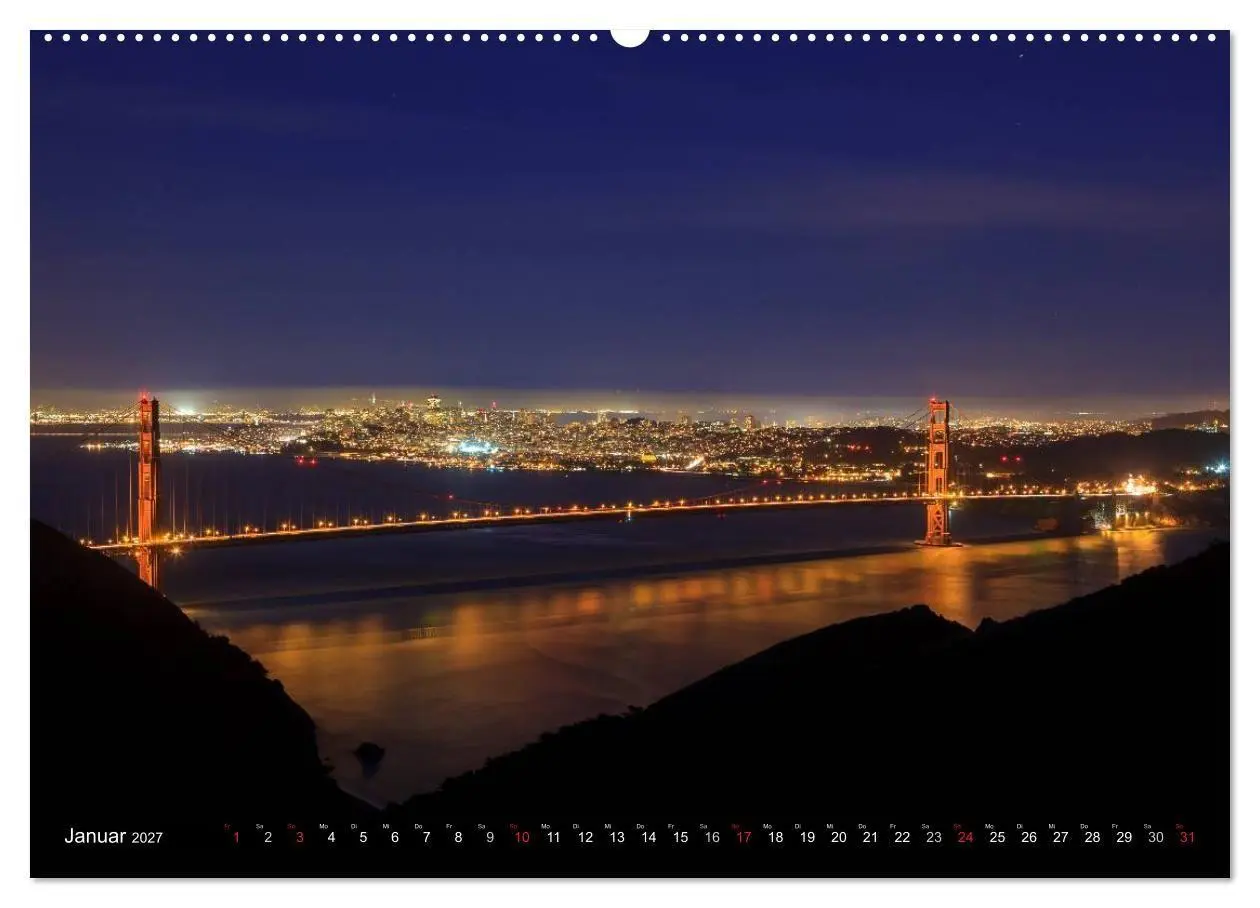 Bild: 9783594152096 | Golden Gate Bridge (Wandkalender 2027 DIN A2 quer), CALVENDO...