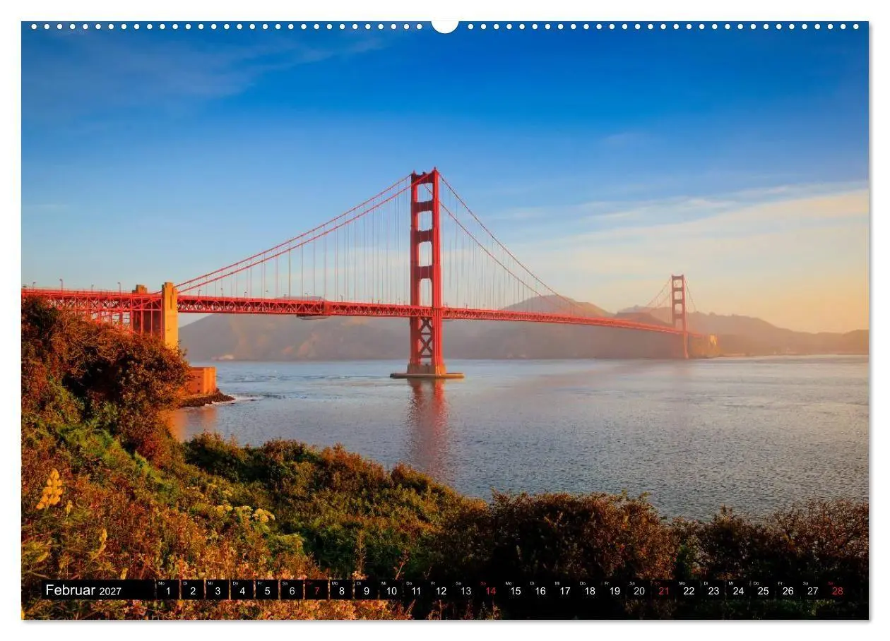 Bild: 9783594152096 | Golden Gate Bridge (Wandkalender 2027 DIN A2 quer), CALVENDO...