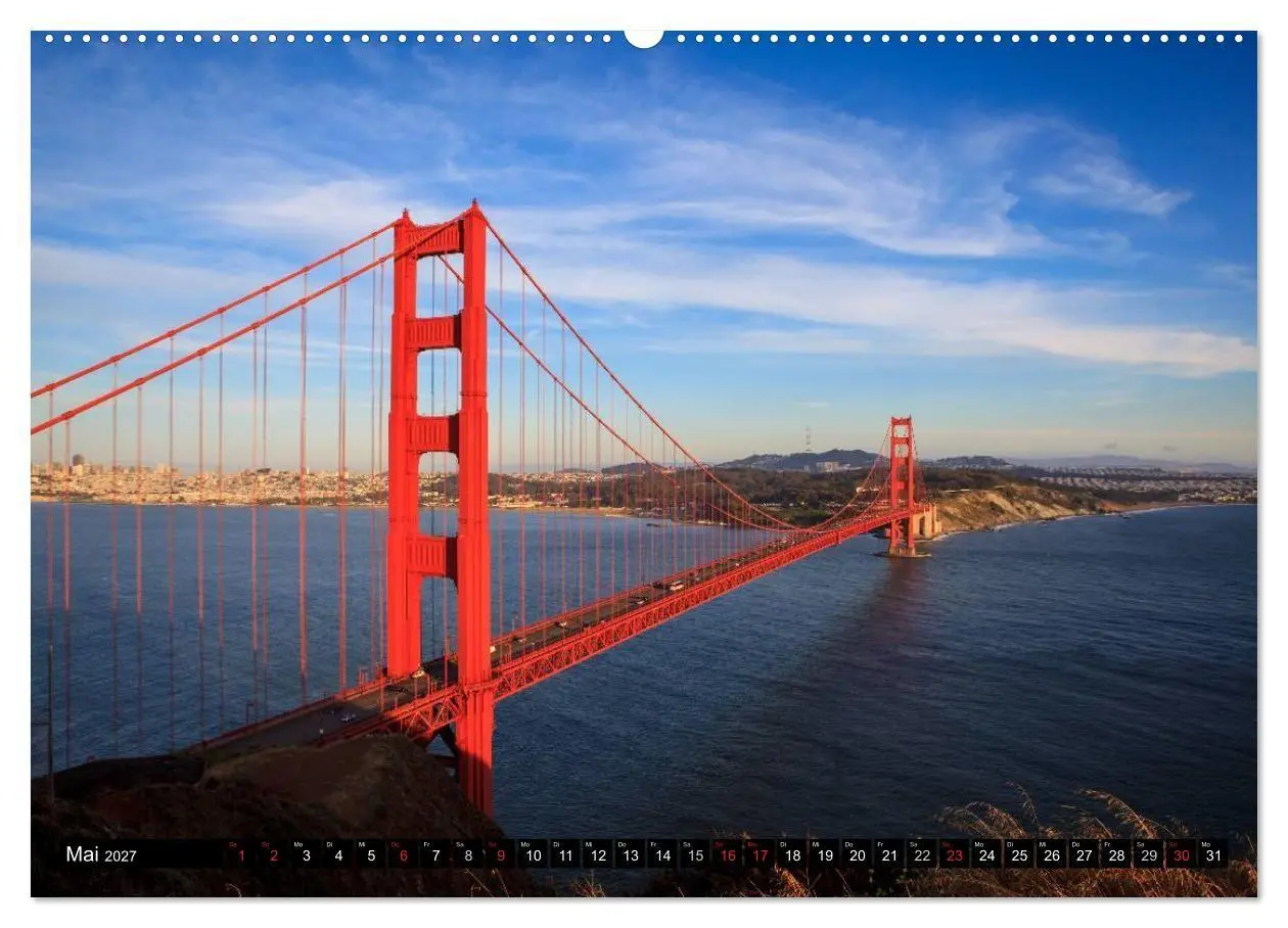 Bild: 9783594152096 | Golden Gate Bridge (Wandkalender 2027 DIN A2 quer), CALVENDO...
