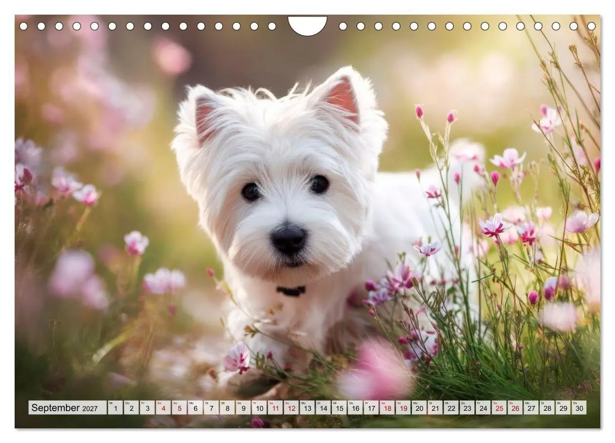 Bild: 9783594392096 | Westies zum Verlieben (Wandkalender 2027 DIN A4 quer), CALVENDO...