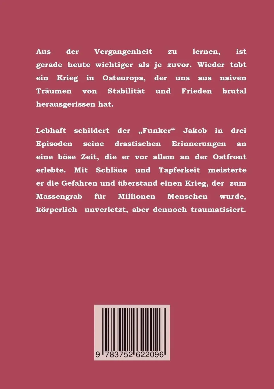 Rückseite: 9783752622096 | Gefangenschaft ist keine Option | Jakob Betzen | Taschenbuch | 160 S.