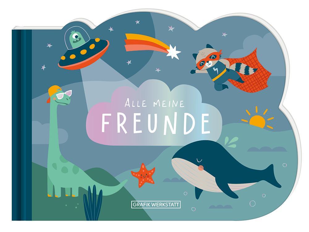 Cover: 9783986362096 | Freunde-Buch für Kinder | Blau | GRAFIK WERKSTATT Das Original | Buch