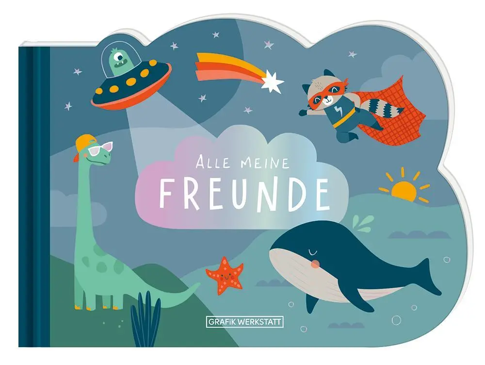 Cover: 9783986362096 | Freunde-Buch für Kinder | Blau | GRAFIK WERKSTATT Das Original | Buch