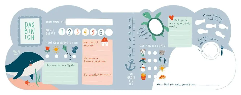 Bild: 9783986362096 | Freunde-Buch für Kinder | Blau | GRAFIK WERKSTATT Das Original | Buch