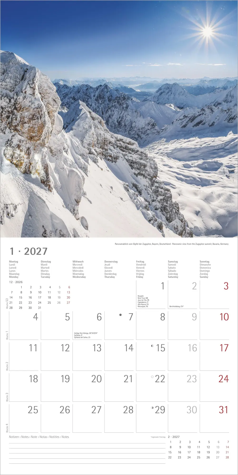 Bild: 4069095012196 | Alpen 2027 | Neumann Verlage GmbH &amp; Co KG | Kalender | 14 S. | Deutsch