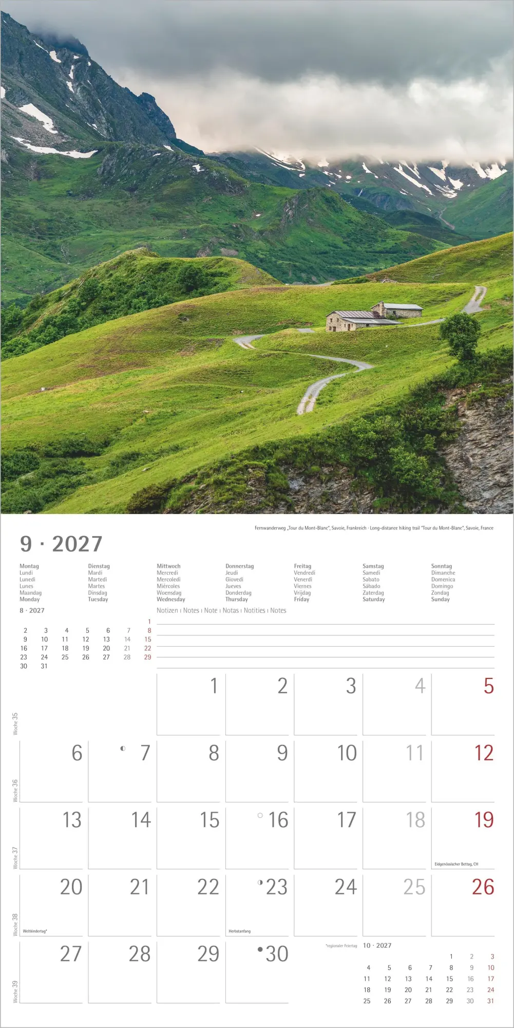 Bild: 4069095012196 | Alpen 2027 | Neumann Verlage GmbH &amp; Co KG | Kalender | 14 S. | Deutsch