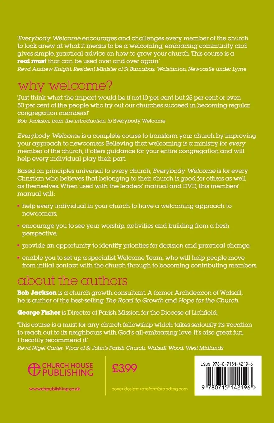 Rückseite: 9780715142196 | Everybody Welcome | The Course Member's Booklet | Bob Jackson | Buch