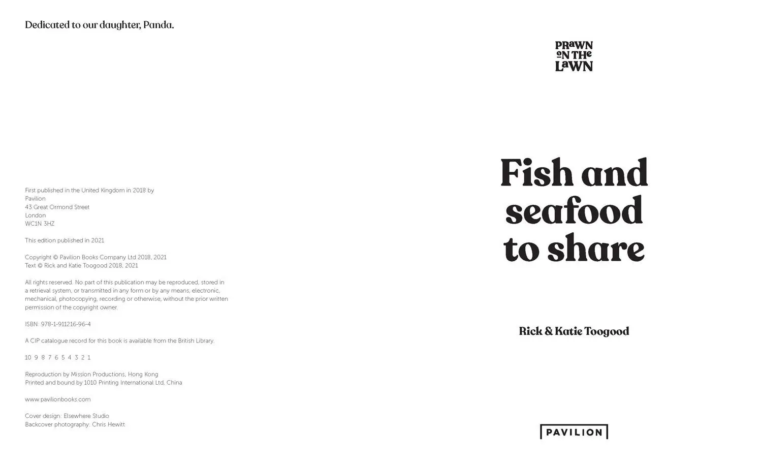 Bild: 9781911682196 | Prawn on the Lawn | Fish and Seafood to Share | Rick Toogood (u. a.)