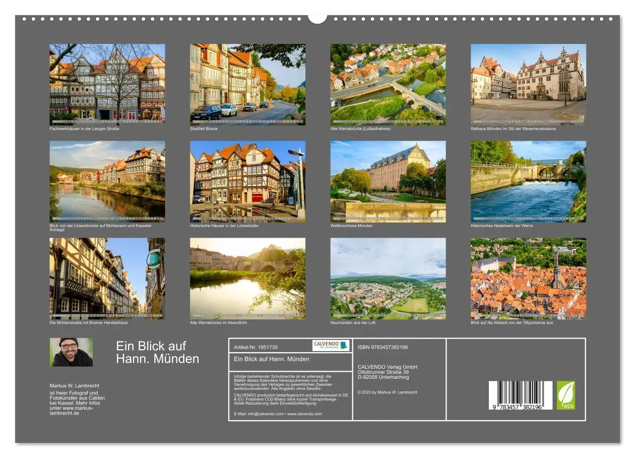Bild: 9783457382196 | Ein Blick auf Hann. Münden (hochwertiger Premium Wandkalender 2026...