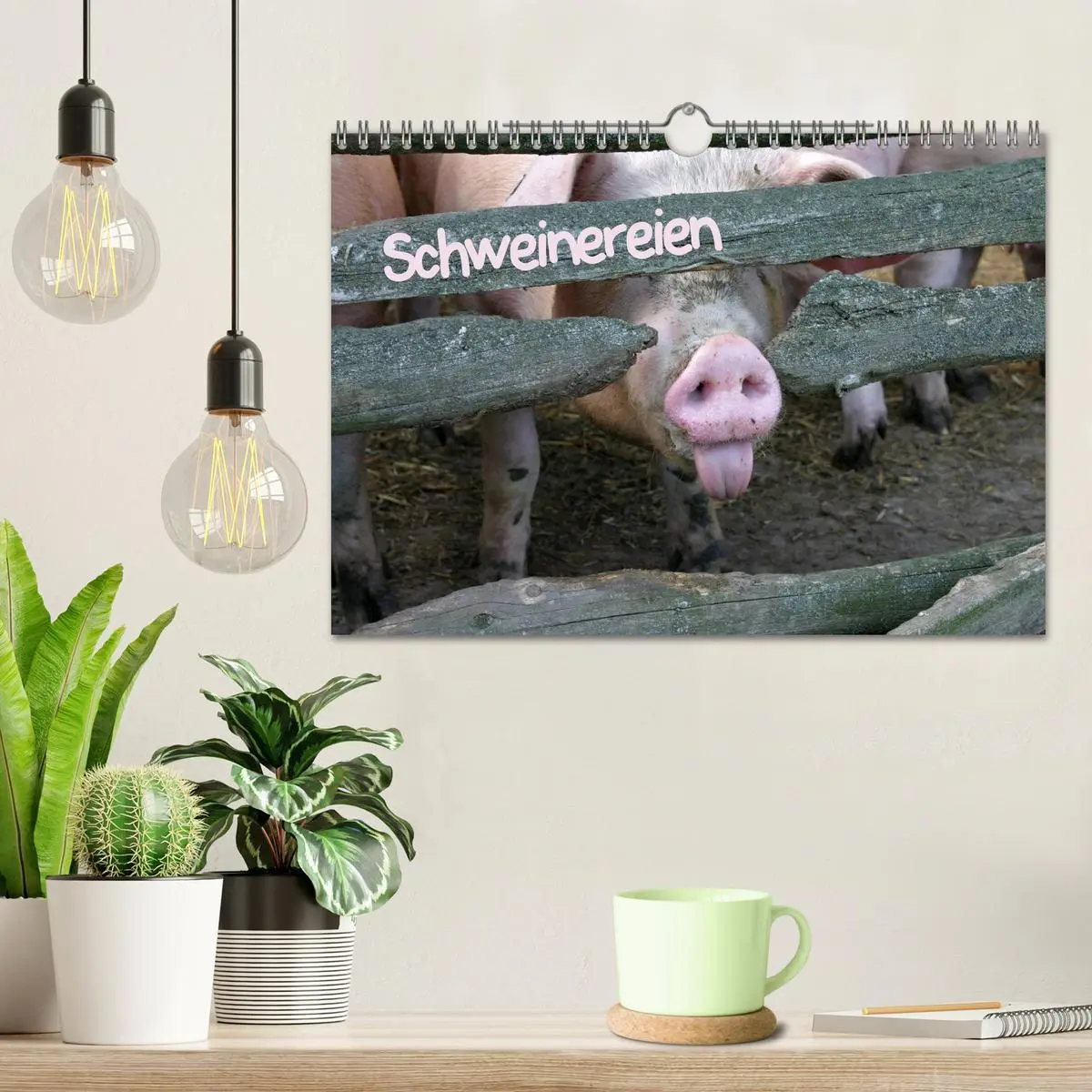 Bild: 9783516232196 | Schweinereien (Wandkalender 2026 DIN A4 quer), CALVENDO Monatskalender