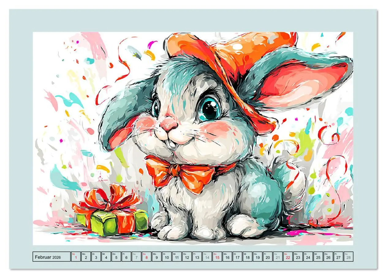 Bild: 9783516612196 | Kaninchen im Glück. Entzückende Cartoons von süßen Hasen...