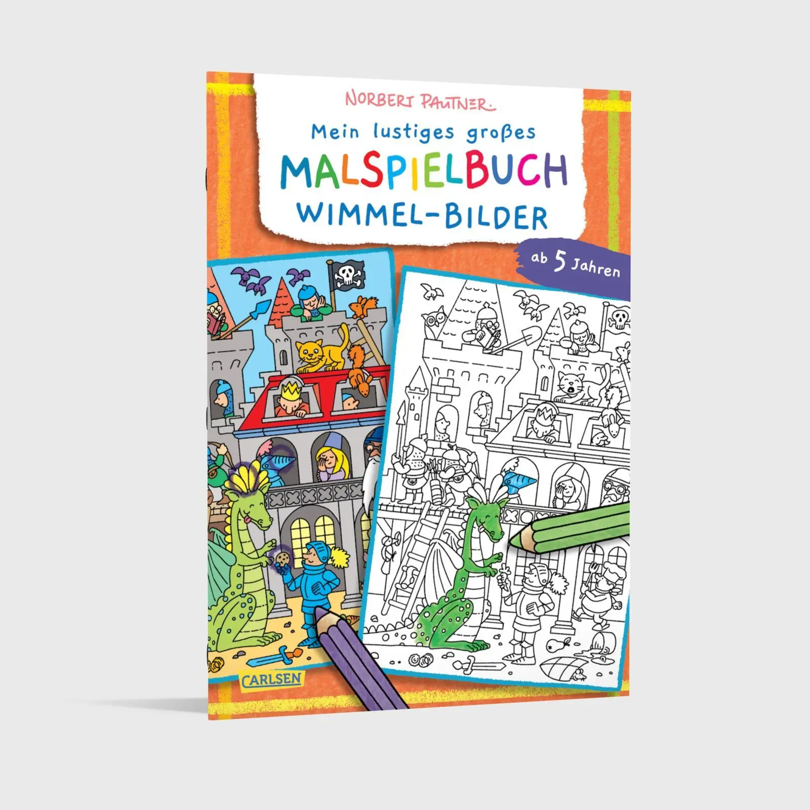 Bild: 9783551192196 | Mein lustiges großes Malspielbuch: Wimmel-Bilder (ab 5 Jahren) | Buch