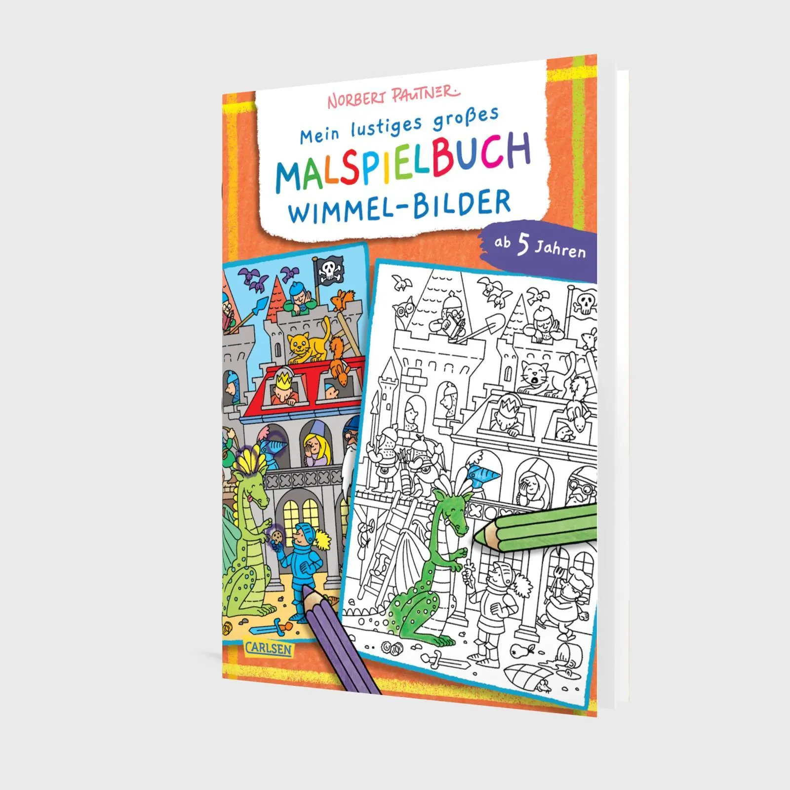 Bild: 9783551192196 | Mein lustiges großes Malspielbuch: Wimmel-Bilder (ab 5 Jahren) | Buch