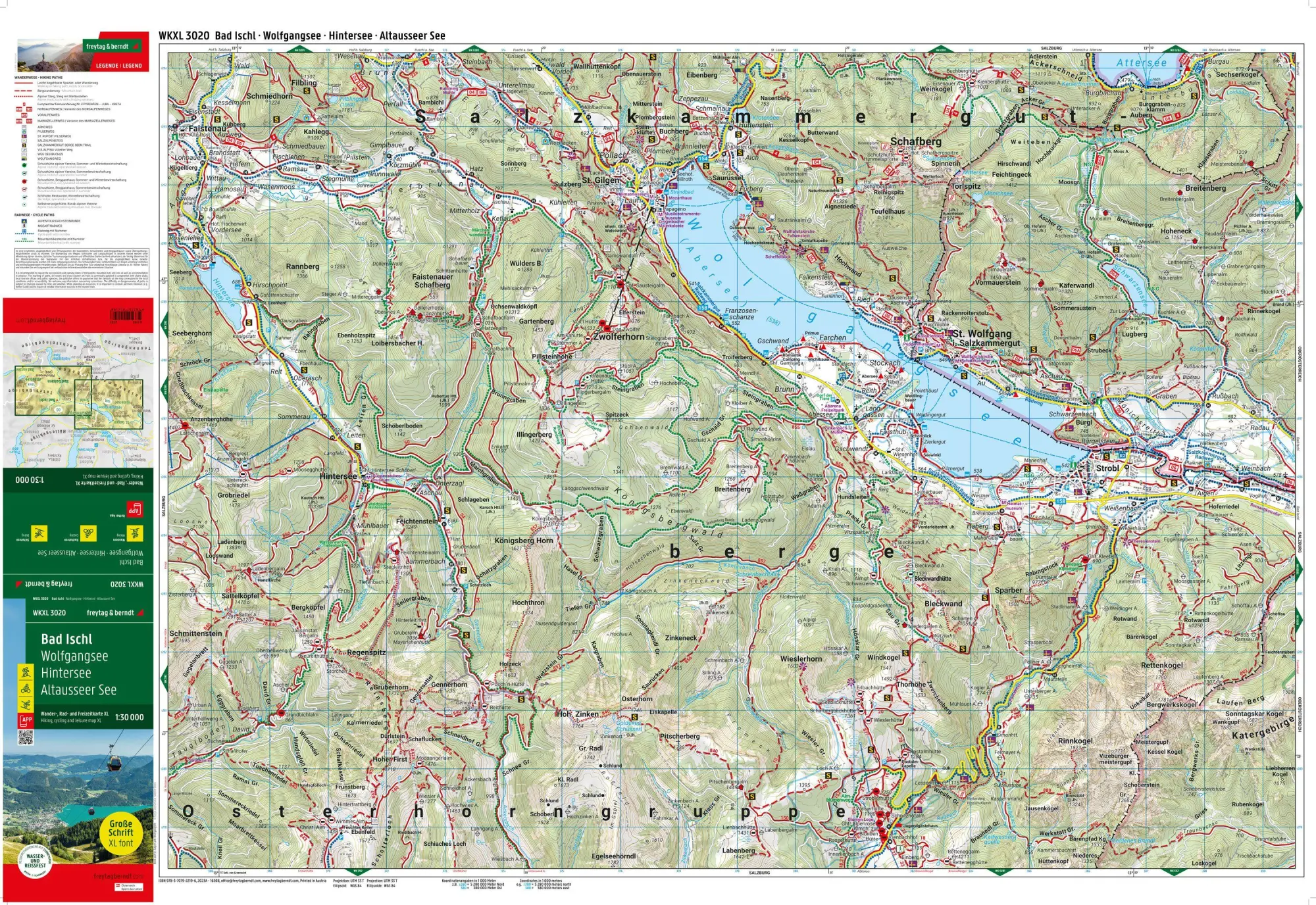 Bild: 9783707922196 | freytag &amp; berndt Wanderkarte WKXL 3020 Bad Ischl, Wolfgangsee -...