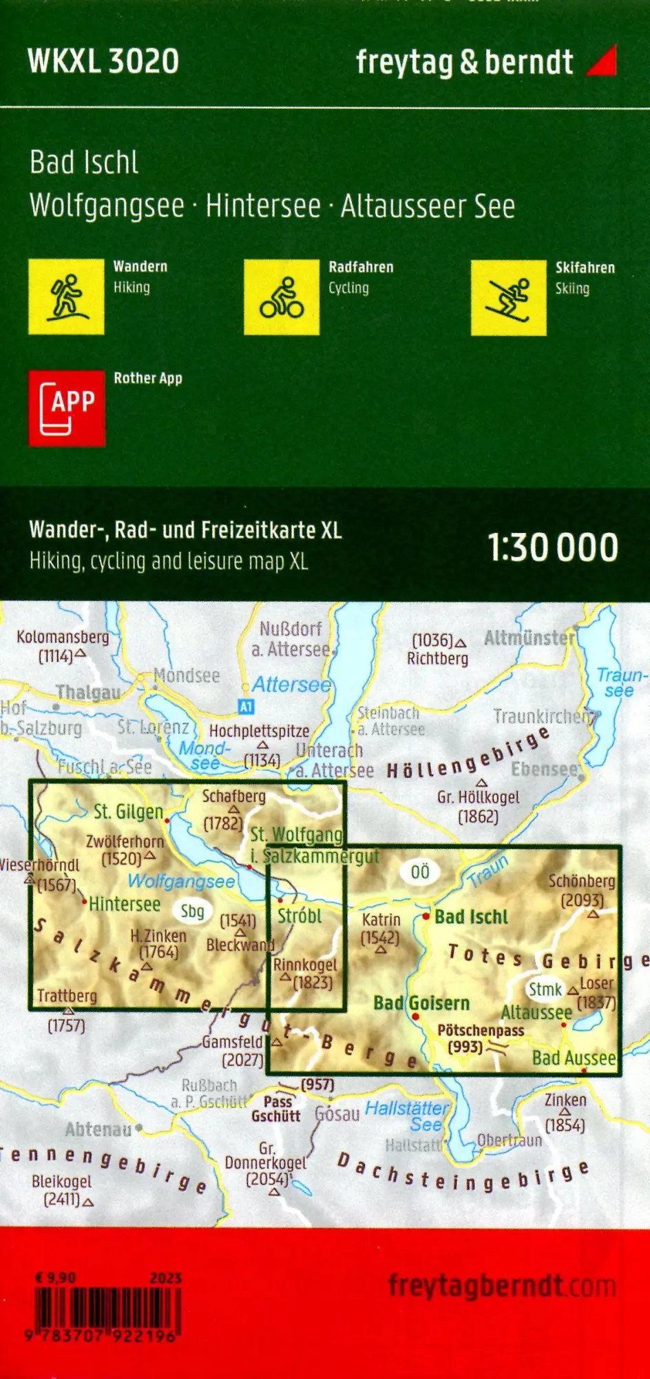 Bild: 9783707922196 | freytag &amp; berndt Wanderkarte WKXL 3020 Bad Ischl, Wolfgangsee -...