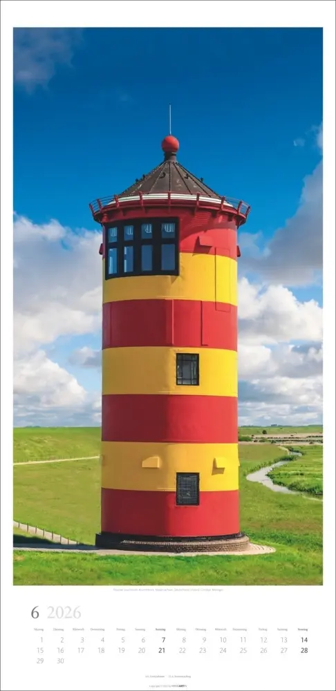 Bild: 9783839902196 | Leuchttürme Kalender 2026 | Kalender | Spiralbindung | 14 S. | Deutsch