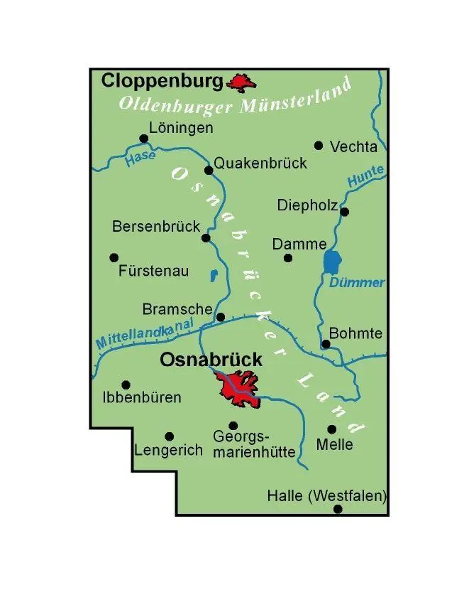 Bild: 9783969902196 | BVA ADFC Regionalkarte Osnabrücker Land /Oldenburger Münsterland,...
