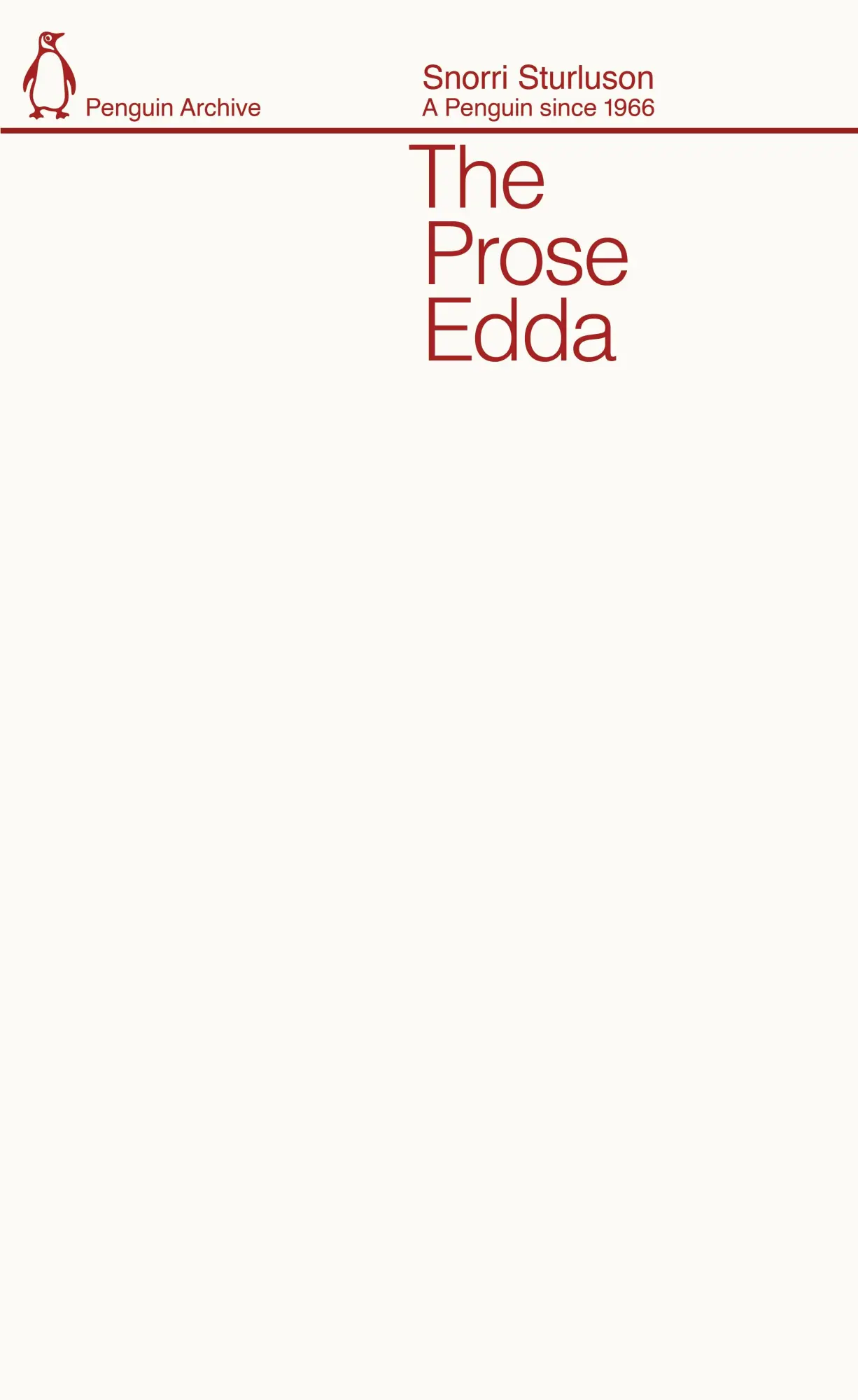 Cover: 9780241752296 | The Prose Edda | Snorri Sturluson | Taschenbuch | Penguin Archive