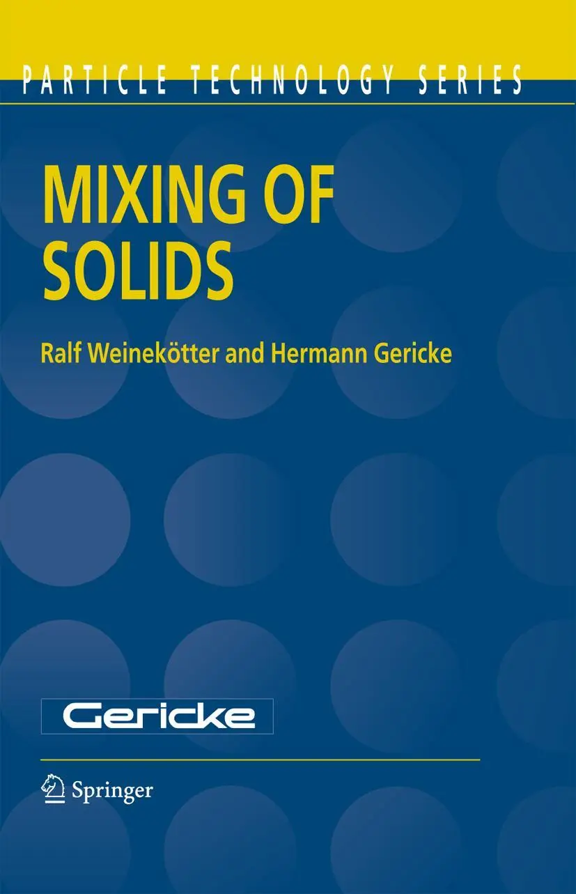 Cover: 9780792362296 | Mixing of Solids | H. Gericke (u. a.) | Buch | xvi | Englisch | 2000
