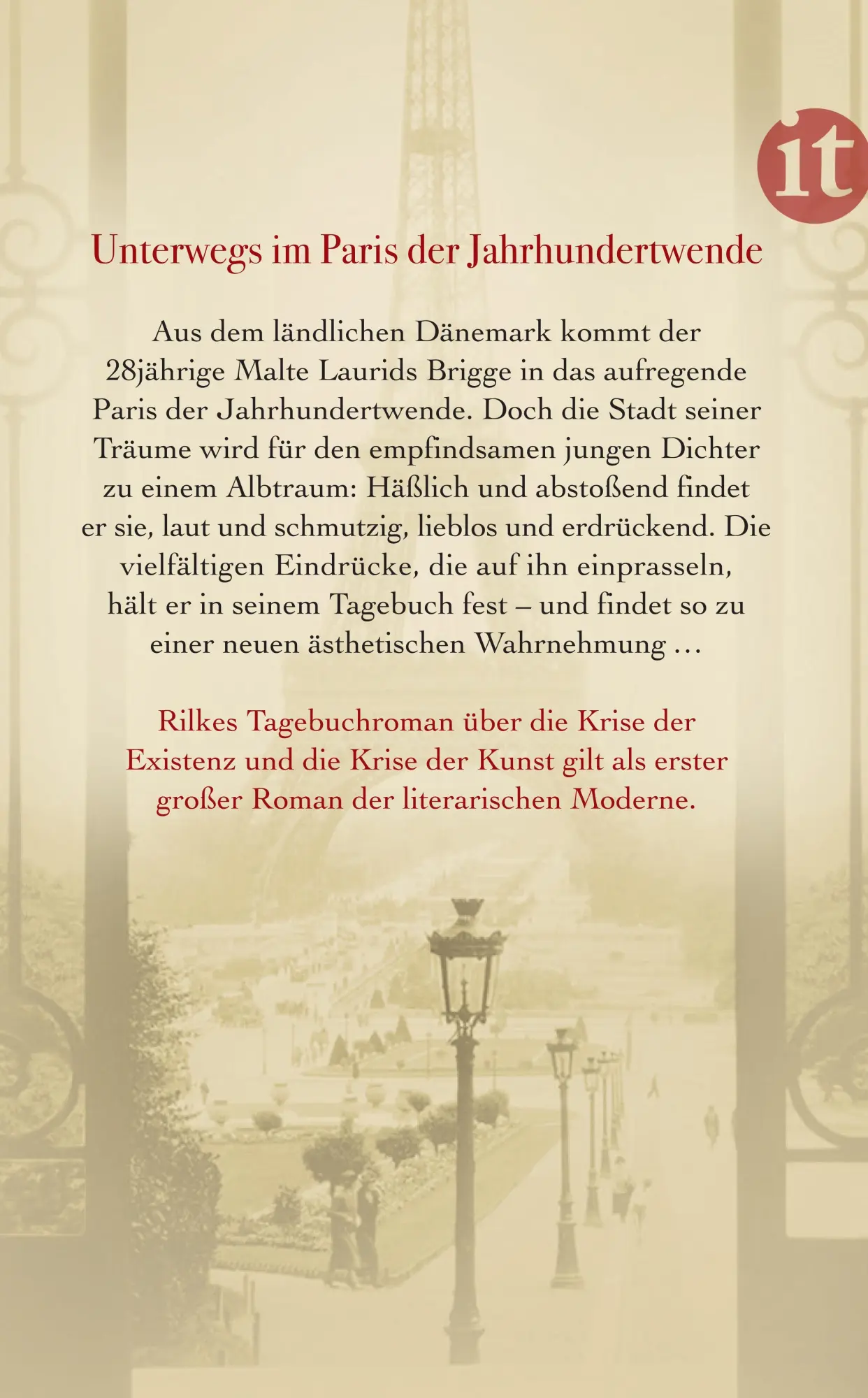 Rückseite: 9783458362296 | Die Aufzeichnungen des Malte Laurids Brigge | Rainer Maria Rilke