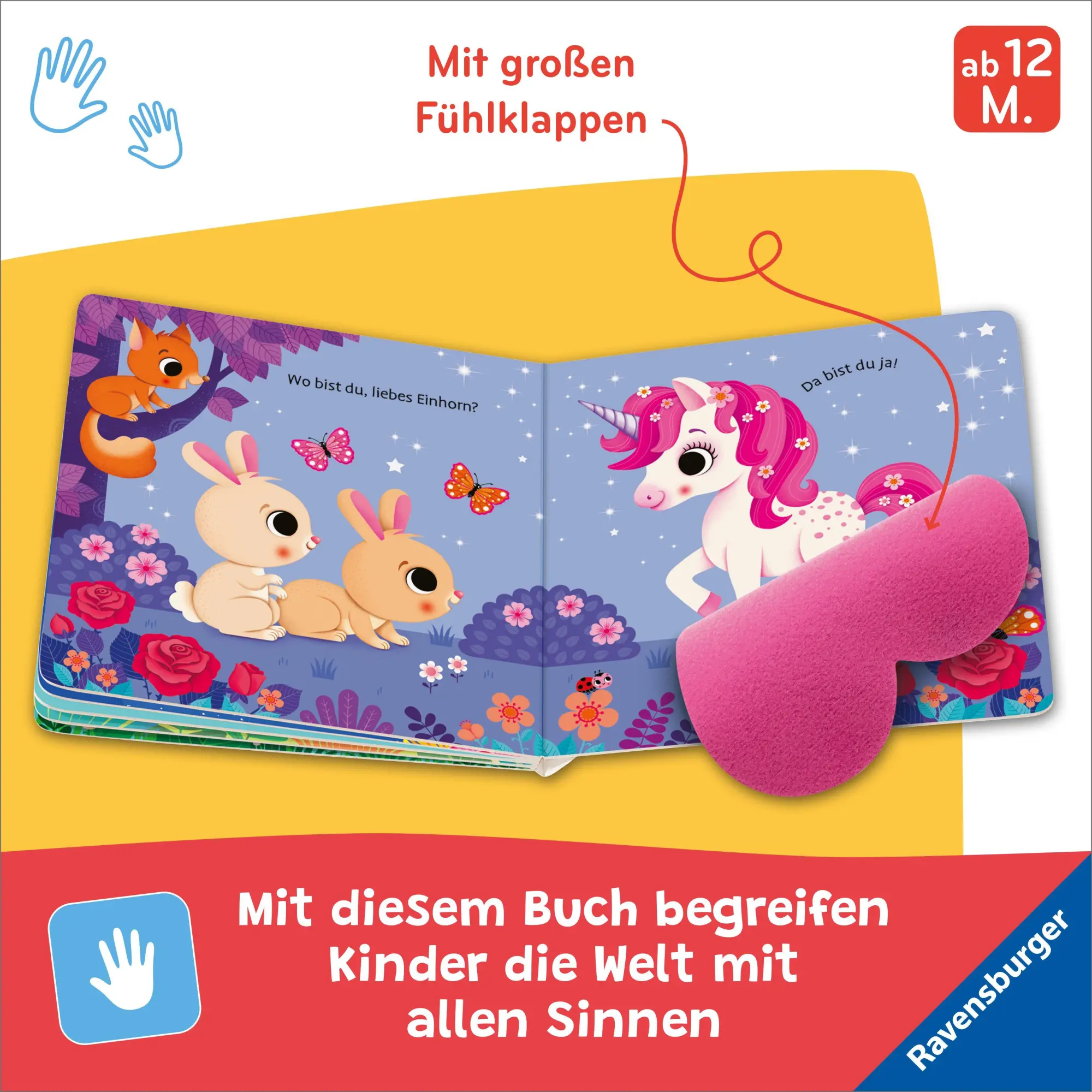 Bild: 9783473422296 | Wo bist du, liebes Einhorn? | Mit großen Fühl-Klappen | Mila Rulff