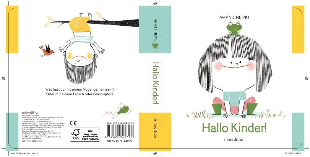 Rückseite: 9783039342396 | Hallo Kinder! | Amandine Piu | Buch | 36 S. | Deutsch | 2025