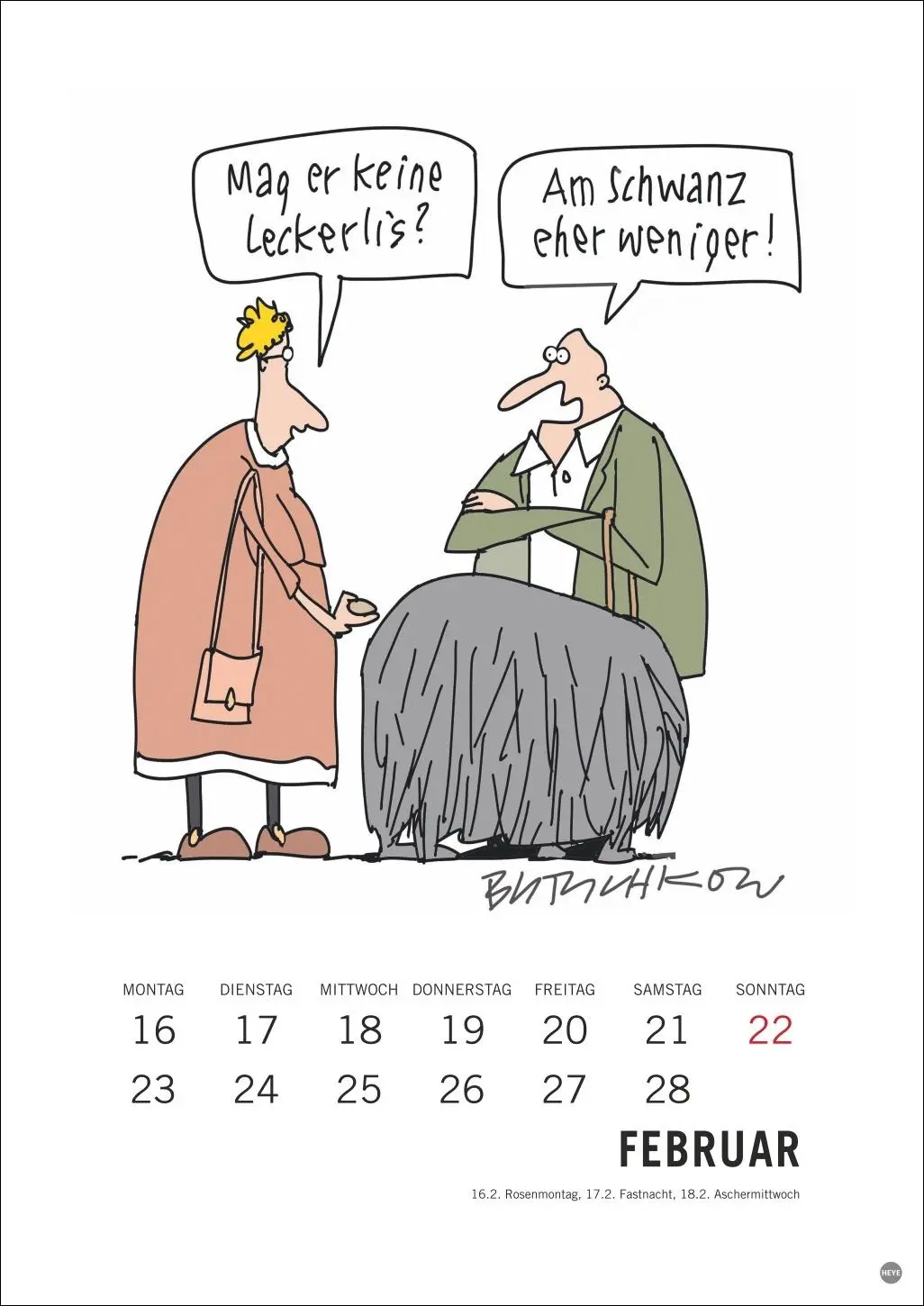 Bild: 9783756412396 | Peter Butschkow: Cartoon-Kracher Halbmonatskalender 2026 | Butschkow
