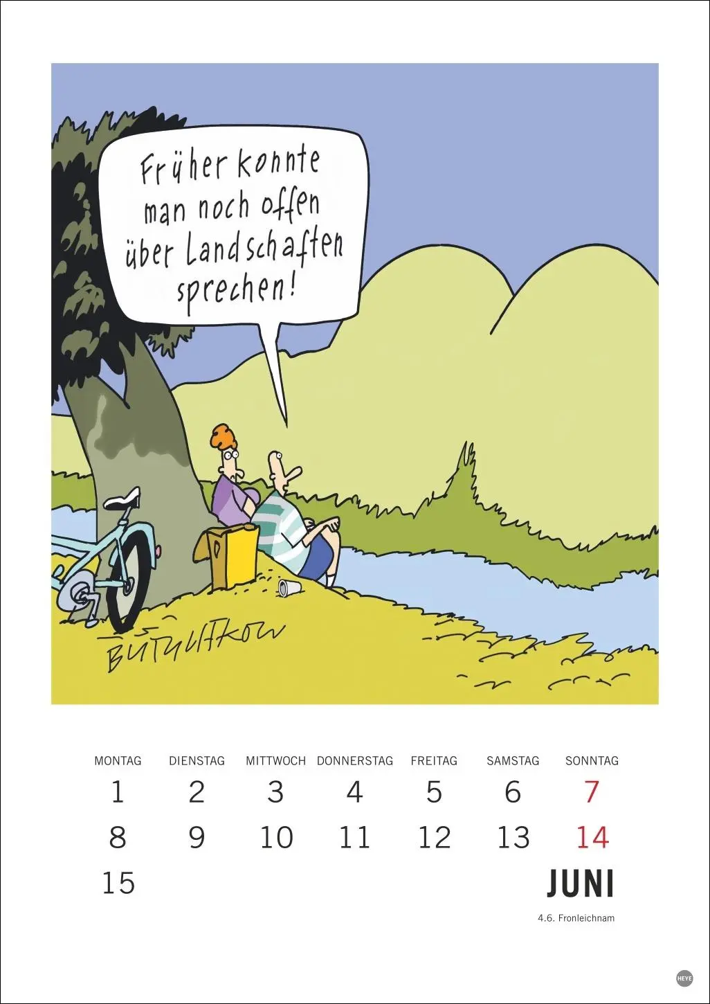 Bild: 9783756412396 | Peter Butschkow: Cartoon-Kracher Halbmonatskalender 2026 | Butschkow