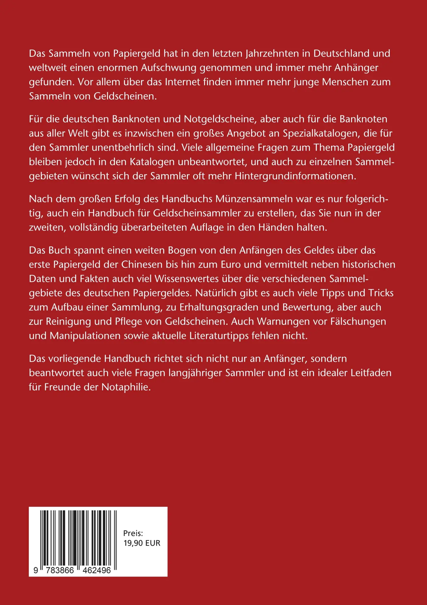 Rückseite: 9783866462496 | Handbuch Geldscheinsammeln | Hans L Grabowski (u. a.) | Taschenbuch