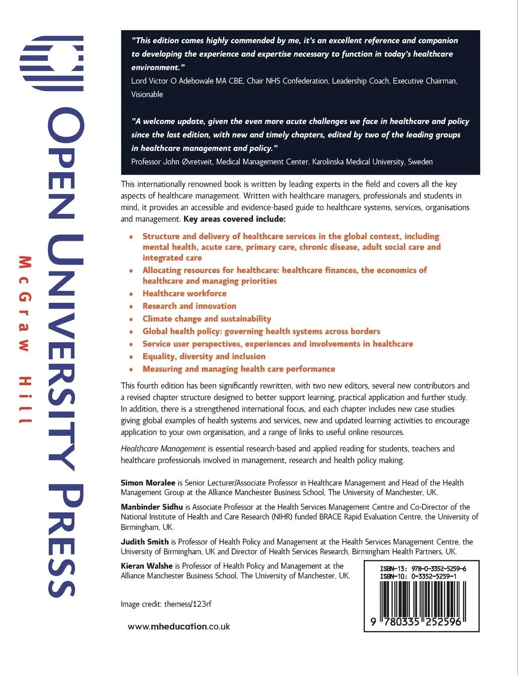 Rückseite: 9780335252596 | Healthcare Management | Simon Moralee (u. a.) | Taschenbuch | Englisch