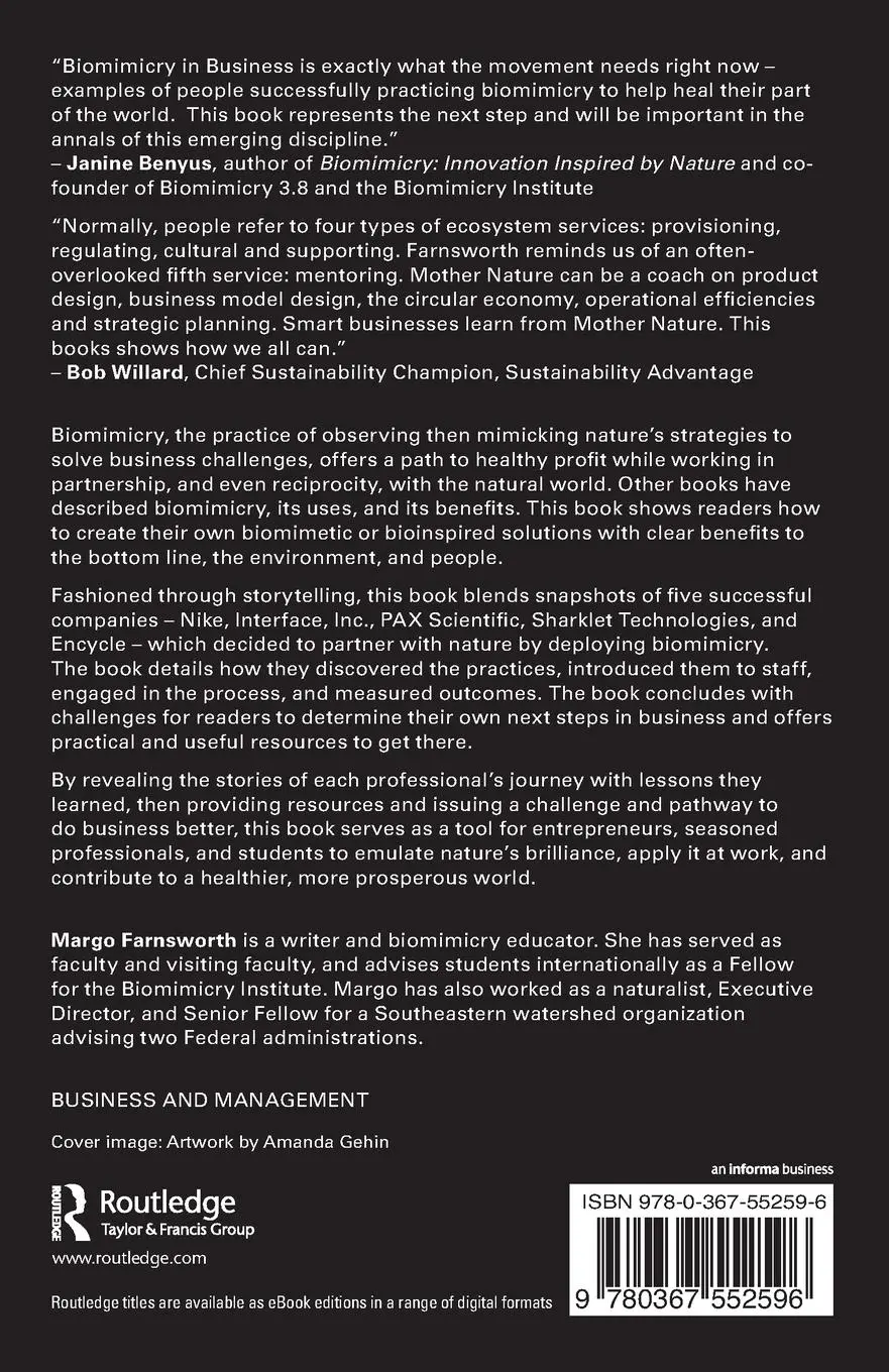 Rückseite: 9780367552596 | Biomimicry and Business | Margo Farnsworth | Taschenbuch | Englisch