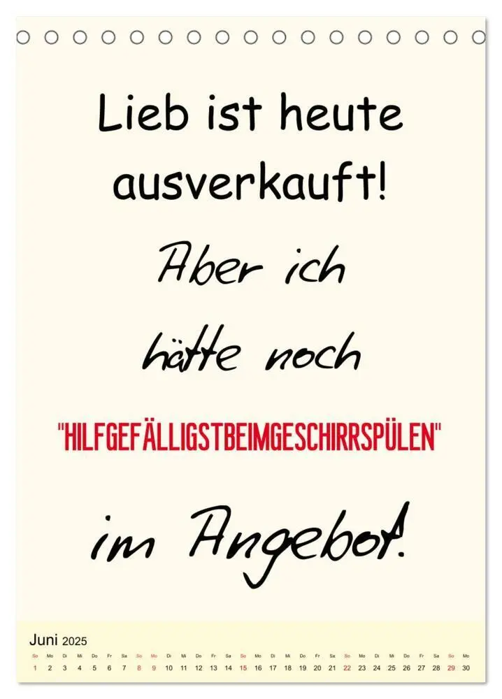 Bild: 9783435942596 | Sprüche-Kalender. Lustiges für die Familie! (Tischkalender 2025 DIN...