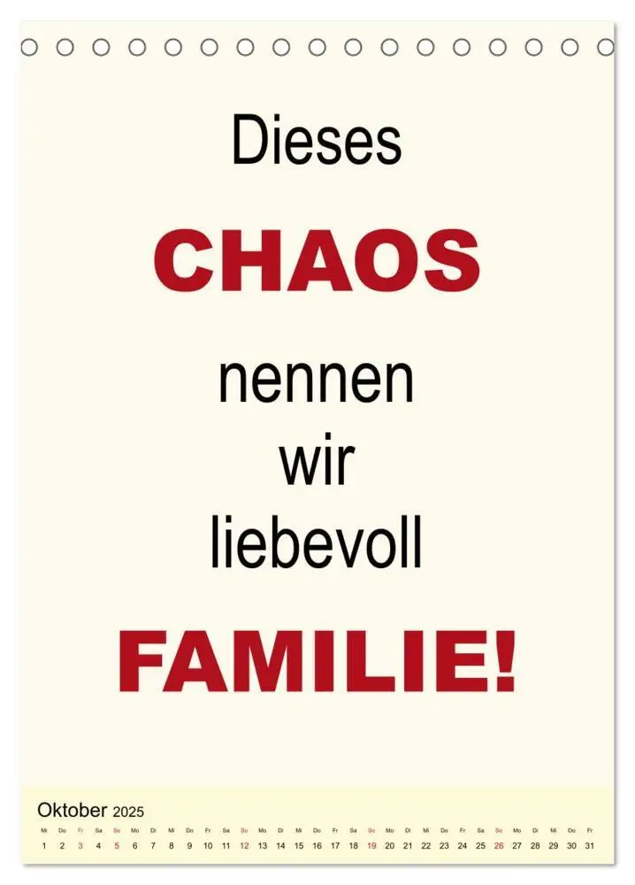 Bild: 9783435942596 | Sprüche-Kalender. Lustiges für die Familie! (Tischkalender 2025 DIN...