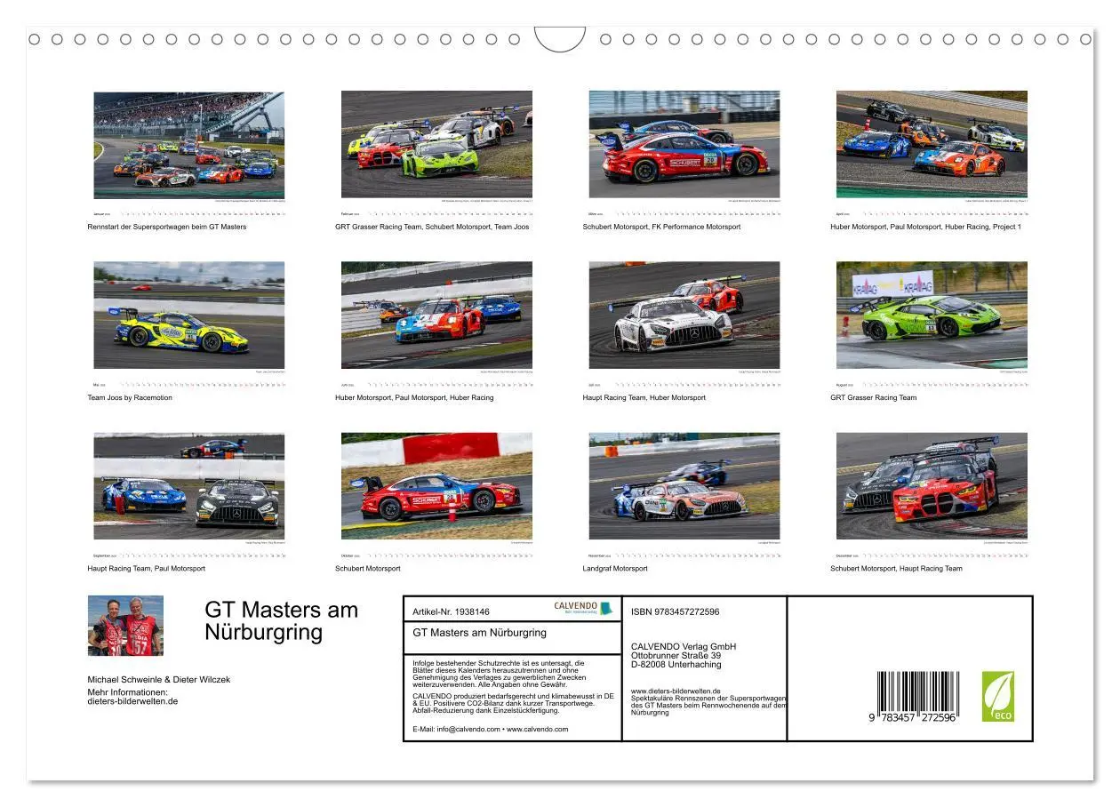 Bild: 9783457272596 | GT Masters am Nürburgring (Wandkalender 2026 DIN A3 quer), CALVENDO...