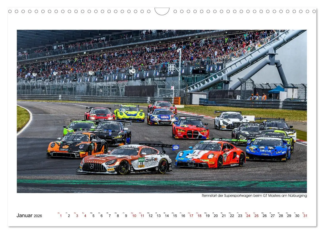 Bild: 9783457272596 | GT Masters am Nürburgring (Wandkalender 2026 DIN A3 quer), CALVENDO...