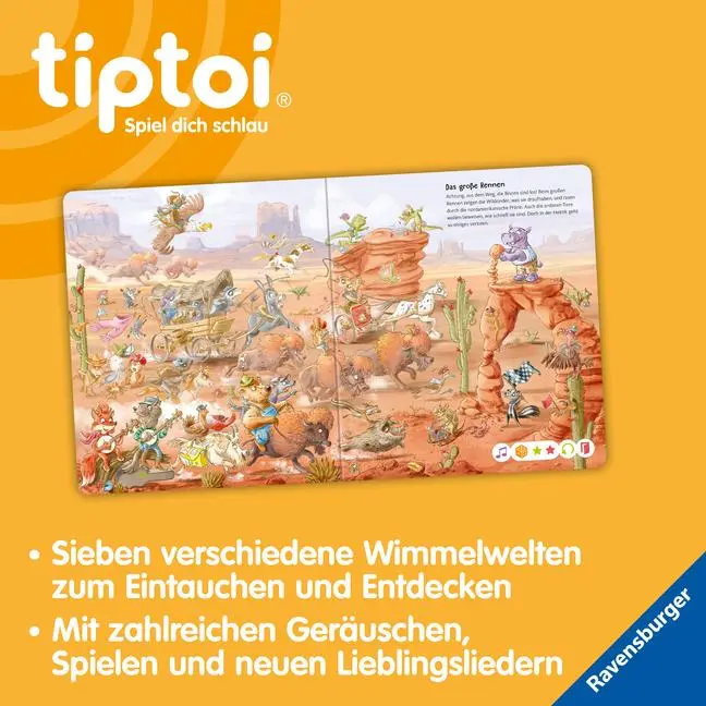 Bild: 9783473492596 | tiptoi® Die große Wimmelreise der Tiere | Anja Kiel | Buch | tiptoi®