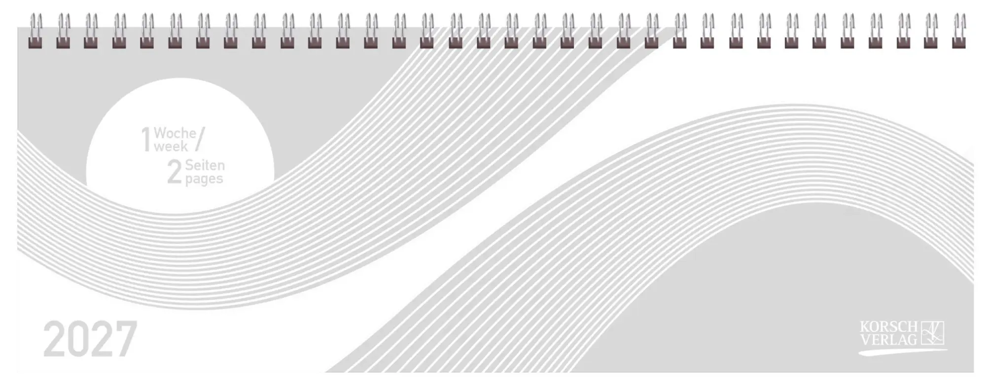 Cover: 9783819302596 | Tischkalender quer Professional Colourlux 2027 weiß | Korsch Verlag
