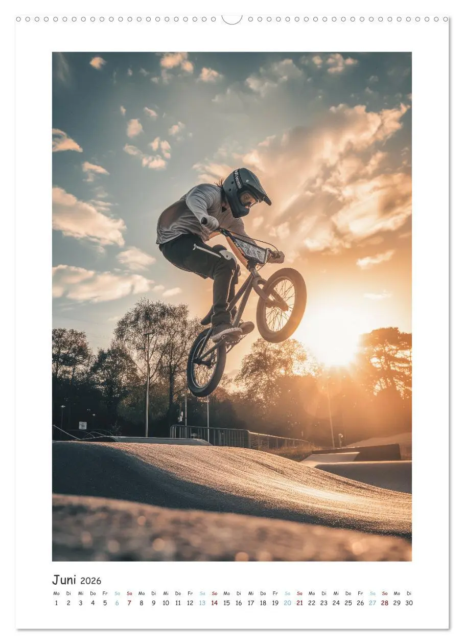 Bild: 9783516282696 | BMX Action (hochwertiger Premium Wandkalender 2026 DIN A2 hoch),...