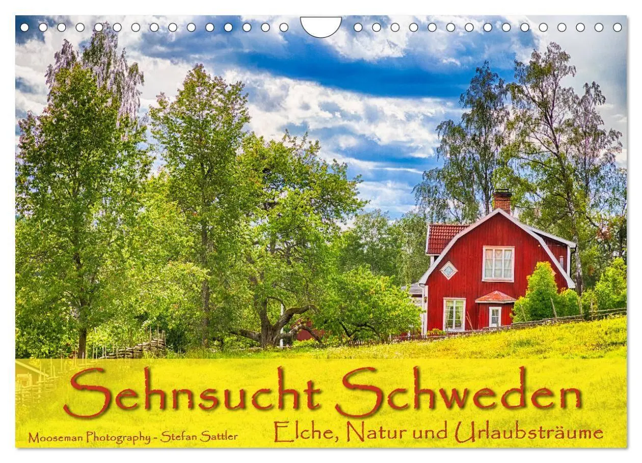 Cover: 9783569752696 | Sehnsucht Schweden - Elche, Natur und Urlaubsträume (Wandkalender...