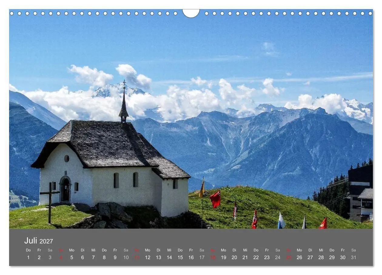Bild: 9783594022696 | Wallis. Perle der Schweiz (Wandkalender 2027 DIN A3 quer), CALVENDO...