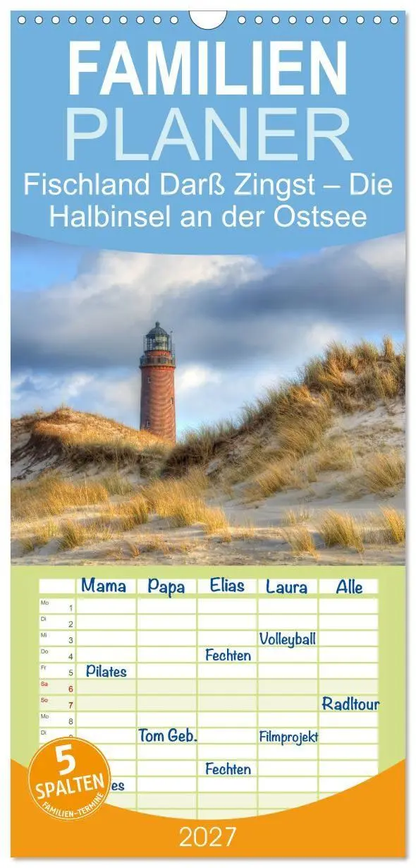 Cover: 9783594332696 | Familienplaner 2027 - Fischland Darß Zingst - Die Halbinsel an der...