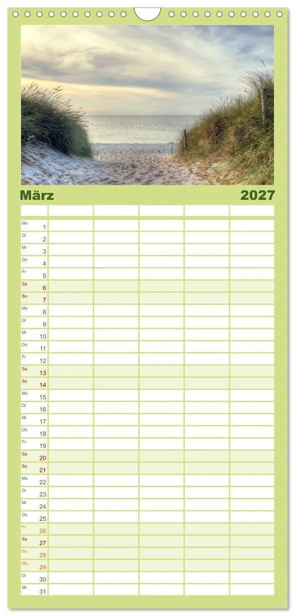 Bild: 9783594332696 | Familienplaner 2027 - Fischland Darß Zingst - Die Halbinsel an der...