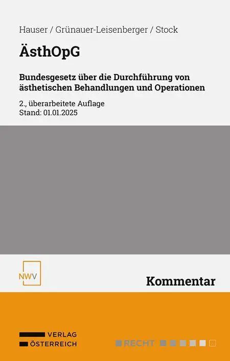 Cover: 9783708342696 | ÄsthOpG Bundesgesetz über die Durchführung von ästhetischen...