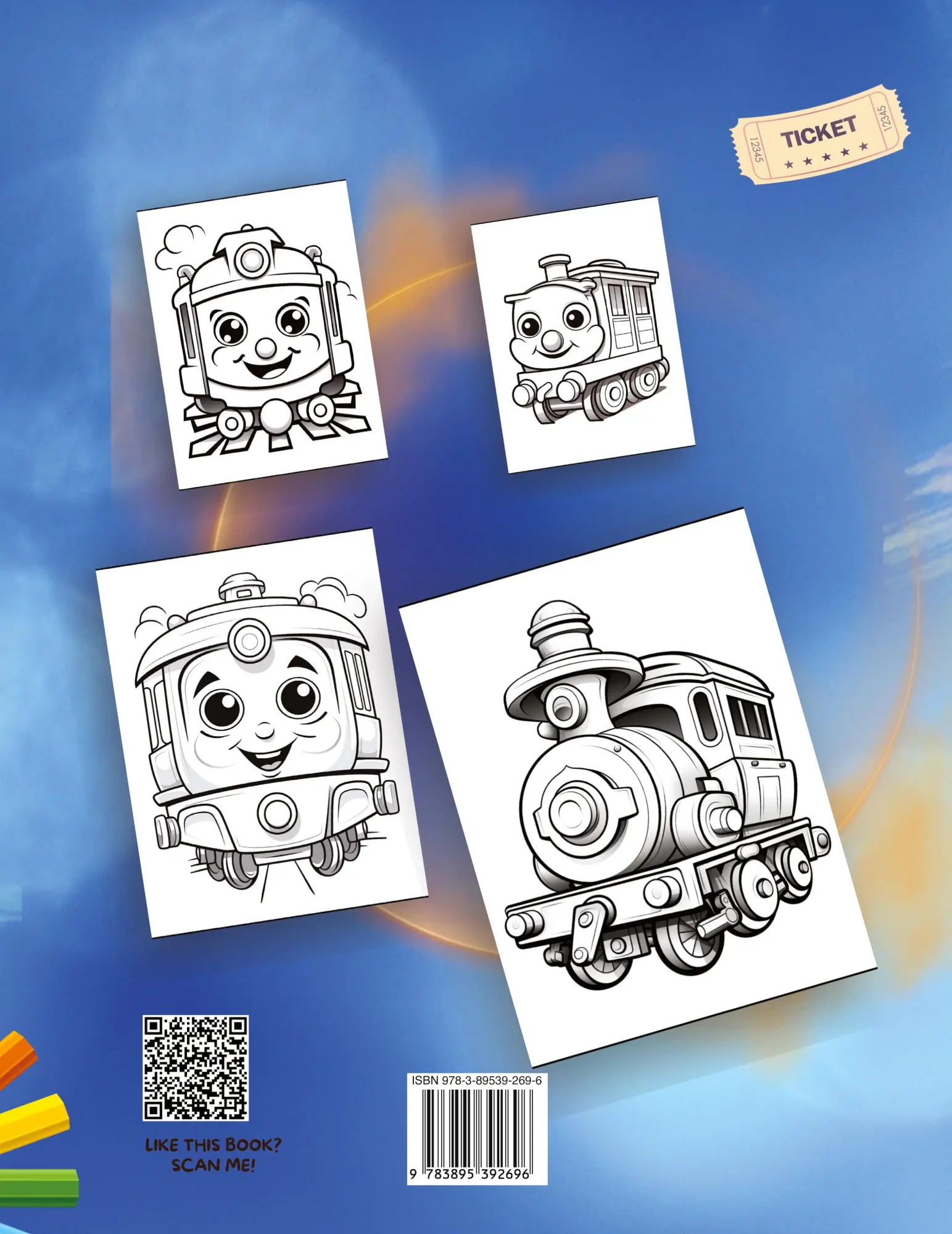 Cover: 9783895392696 | Train Coloring Book for Boys | Tobba | Taschenbuch | 180 S. | Englisch