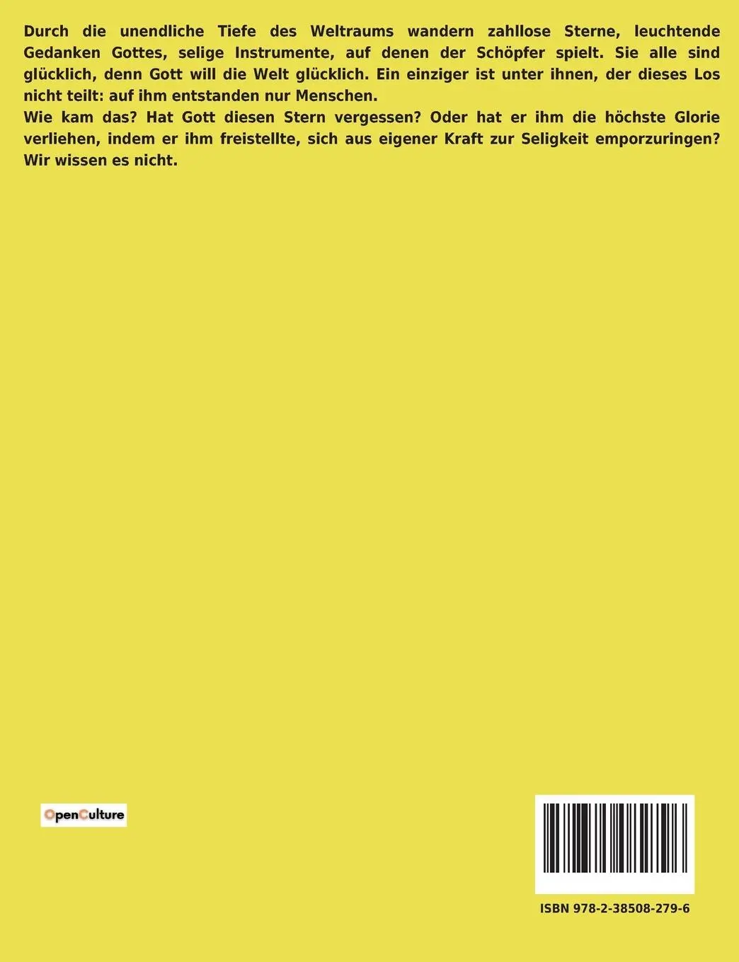 Rückseite: 9782385082796 | Kulturgeschichte der Neuzeit | Egon Friedell | Taschenbuch | Paperback